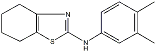 N-(3,4-dimethylphenyl)-4,5,6,7-tetrahydro-1,3-benzothiazol-2-amine 结构式