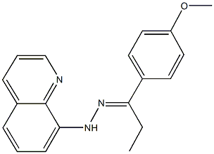 1-(4-methoxyphenyl)-1-propanone 8-quinolinylhydrazone 结构式