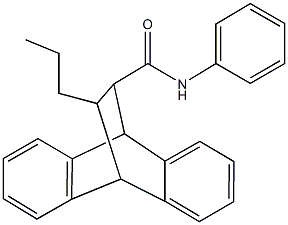 N-phenyl-16-propyltetracyclo[6.6.2.0~2,7~.0~9,14~]hexadeca-2,4,6,9,11,13-hexaene-15-carboxamide 结构式