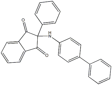 2-([1,1'-biphenyl]-4-ylamino)-2-phenyl-1H-indene-1,3(2H)-dione 结构式