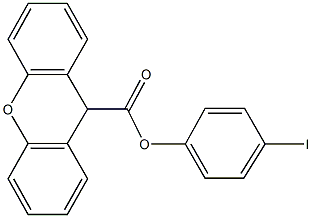 4-iodophenyl 9H-xanthene-9-carboxylate 结构式