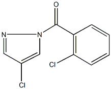 4-chloro-1-(2-chlorobenzoyl)-1H-pyrazole 结构式