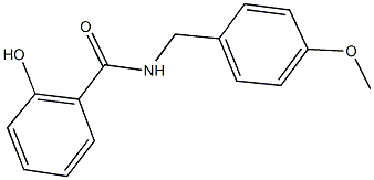 2-hydroxy-N-(4-methoxybenzyl)benzamide 结构式