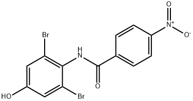 N-(2,6-dibromo-4-hydroxyphenyl)-4-nitrobenzamide 结构式