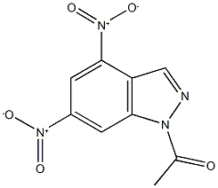 1-acetyl-4,6-bisnitro-1H-indazole 结构式