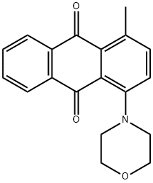 1-methyl-4-(4-morpholinyl)anthra-9,10-quinone 结构式