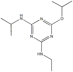 N2-乙基-6-异丙氧基-N4-异丙基-1,3,5-三嗪-2,4-二胺 结构式