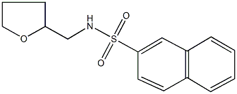 N-(tetrahydro-2-furanylmethyl)-2-naphthalenesulfonamide 结构式