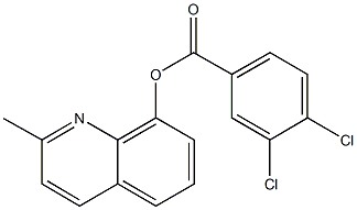 2-methyl-8-quinolinyl 3,4-dichlorobenzoate 结构式
