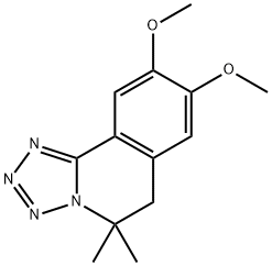 8,9-dimethoxy-5,5-dimethyl-5,6-dihydrotetraazolo[5,1-a]isoquinoline 结构式