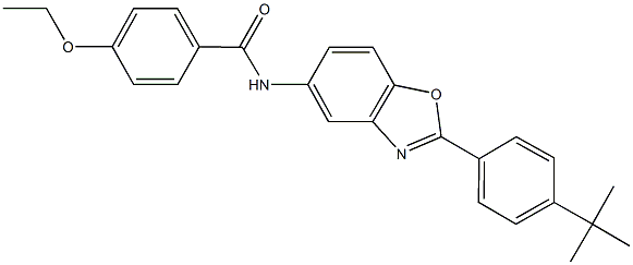 N-[2-(4-tert-butylphenyl)-1,3-benzoxazol-5-yl]-4-ethoxybenzamide 结构式