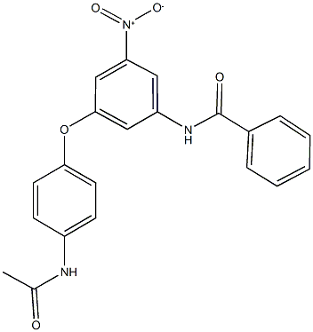N-{3-[4-(acetylamino)phenoxy]-5-nitrophenyl}benzamide 结构式