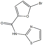 5-bromo-N-(1,3-thiazol-2-yl)-2-furamide 结构式