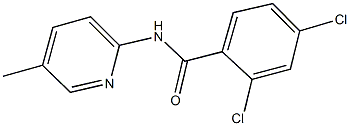 2,4-dichloro-N-(5-methyl-2-pyridinyl)benzamide 结构式