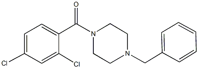 1-benzyl-4-(2,4-dichlorobenzoyl)piperazine 结构式