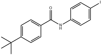 4-(1,1-dimethylethyl)-N-(4-iodophenyl)benzamide 结构式