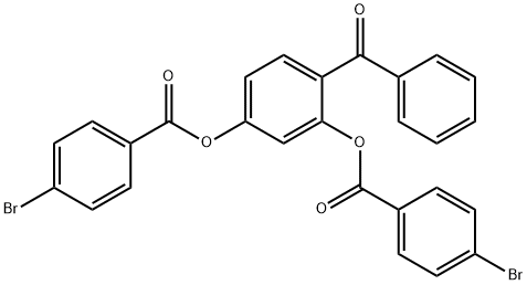 2-benzoyl-5-[(4-bromobenzoyl)oxy]phenyl 4-bromobenzoate 结构式