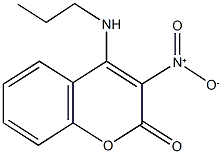 3-nitro-4-(propylamino)-2H-chromen-2-one 结构式