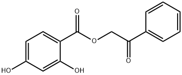 2-oxo-2-phenylethyl 2,4-dihydroxybenzoate 结构式
