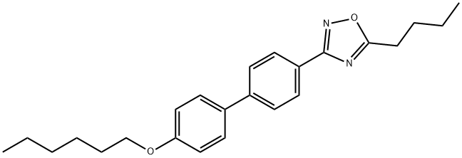 4'-(5-butyl-1,2,4-oxadiazol-3-yl)[1,1'-biphenyl]-4-yl hexyl ether 结构式