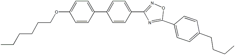 4'-[5-(4-butylphenyl)-1,2,4-oxadiazol-3-yl][1,1'-biphenyl]-4-yl hexyl ether 结构式