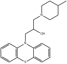 1-(4-methyl-1-piperidinyl)-3-(10H-phenothiazin-10-yl)-2-propanol 结构式