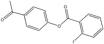4-acetylphenyl 2-iodobenzoate 结构式