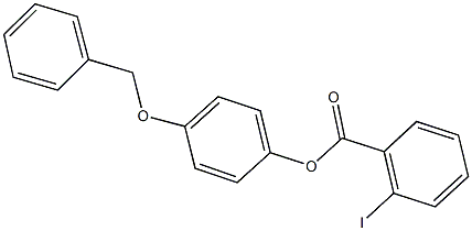 4-(benzyloxy)phenyl 2-iodobenzoate 结构式