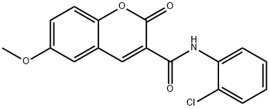 N-(2-chlorophenyl)-6-methoxy-2-oxo-2H-chromene-3-carboxamide 结构式