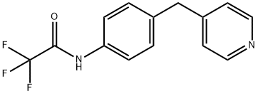 2,2,2-trifluoro-N-[4-(pyridin-4-ylmethyl)phenyl]acetamide 结构式