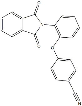 4-[2-(1,3-dioxo-1,3-dihydro-2H-isoindol-2-yl)phenoxy]benzonitrile 结构式