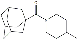 1-(1-adamantylcarbonyl)-4-methylpiperidine 结构式