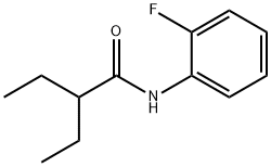 2-ethyl-N-(2-fluorophenyl)butanamide 结构式