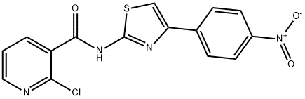 2-chloro-N-(4-{4-nitrophenyl}-1,3-thiazol-2-yl)nicotinamide 结构式