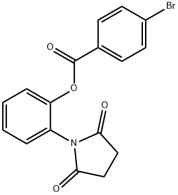 2-(2,5-dioxo-1-pyrrolidinyl)phenyl 4-bromobenzoate 结构式
