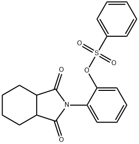 2-(1,3-dioxooctahydro-2H-isoindol-2-yl)phenyl benzenesulfonate 结构式