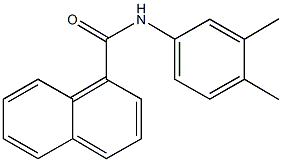 N-(3,4-dimethylphenyl)-1-naphthamide 结构式