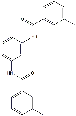 3-methyl-N-{3-[(3-methylbenzoyl)amino]phenyl}benzamide 结构式