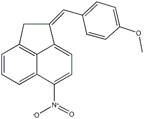 1-(4-methoxybenzylidene)-6-nitro-1,2-dihydroacenaphthylene 结构式