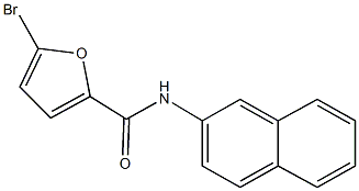 5-bromo-N-(2-naphthyl)-2-furamide 结构式