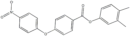 3,4-dimethylphenyl 4-{4-nitrophenoxy}benzoate 结构式