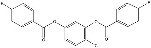 2-chloro-5-[(4-fluorobenzoyl)oxy]phenyl 4-fluorobenzoate 结构式