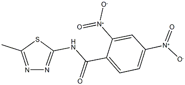 2,4-bisnitro-N-(5-methyl-1,3,4-thiadiazol-2-yl)benzamide 结构式