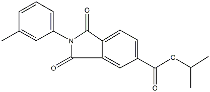 isopropyl 2-(3-methylphenyl)-1,3-dioxoisoindoline-5-carboxylate 结构式