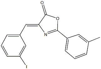 4-(3-iodobenzylidene)-2-(3-methylphenyl)-1,3-oxazol-5(4H)-one 结构式