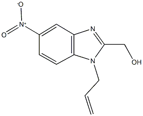 {1-allyl-5-nitro-1H-benzimidazol-2-yl}methanol 结构式