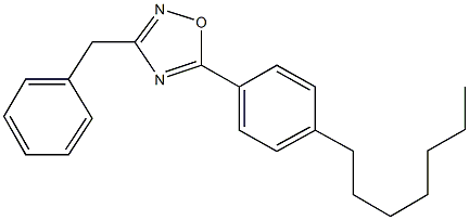 3-benzyl-5-(4-heptylphenyl)-1,2,4-oxadiazole 结构式