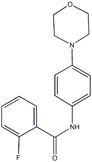 2-fluoro-N-[4-(4-morpholinyl)phenyl]benzamide 结构式