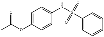 4-[(phenylsulfonyl)amino]phenyl acetate 结构式