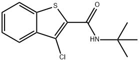 N-(tert-butyl)-3-chloro-1-benzothiophene-2-carboxamide 结构式